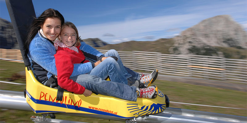 Nassfeld Sommerrodelbahn Österreich Pendolino Familienurlaub Nassfeld Sommerrodelbahn Österreich Pendolino Familienurlaub
